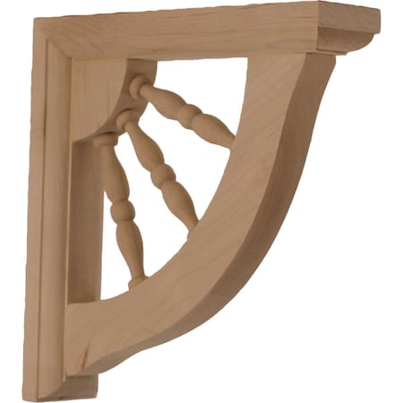 Ekena Millwork 1 1/2"W x 7"D x 7"H Andrea Wagon Wheel Bracket, Alder BKT01X07X07ADAL